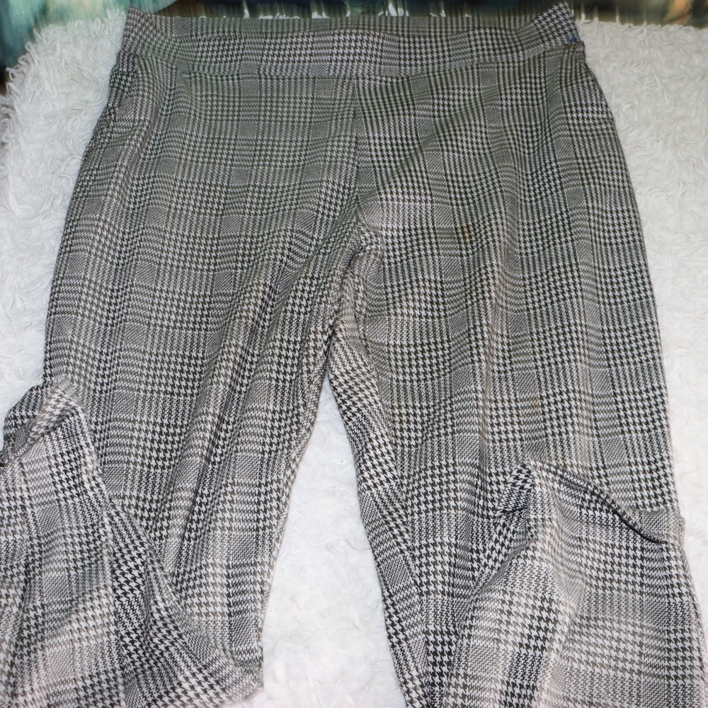 Plus Size Women’s Houndstooth Terra & Sky Dress Pants
